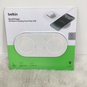 Belkin Boostcharge Dual Wireless Charging Pads 10W QI=certified Charger Pad